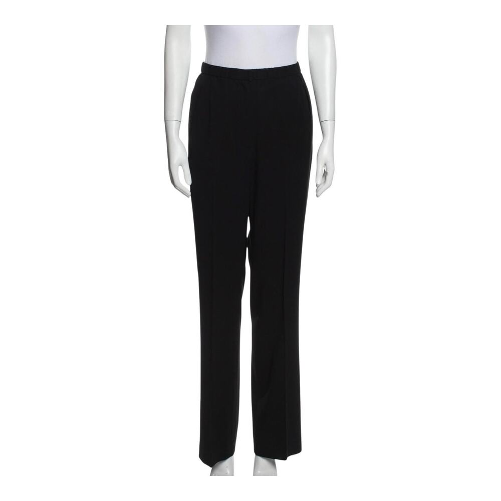 Donna Karan Black Straight Leg Trousers Womens Small Classic Office Pants
